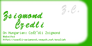 zsigmond czedli business card